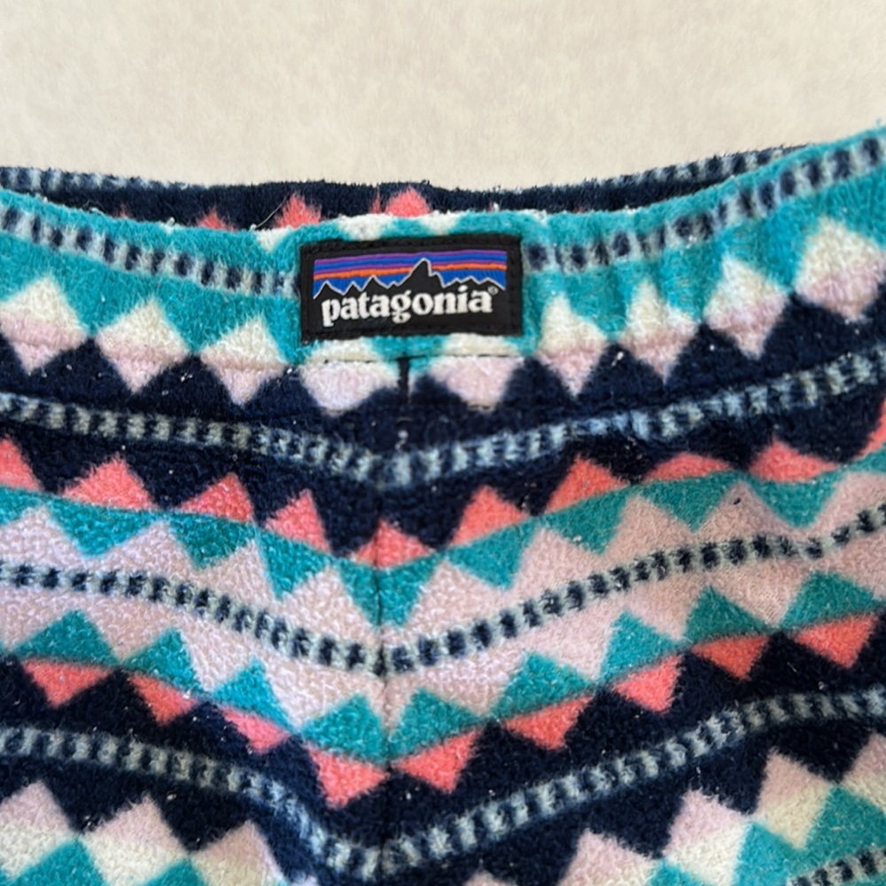 Patagonia fleece pants, girls 6-12 months